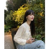 ゴールドボタンツイード風ニットカーディガン | Ada. | 詳細画像50