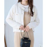 ゴールドボタンツイード風ニットカーディガン | Ada. | 詳細画像51