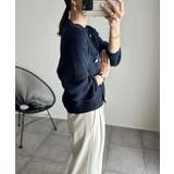 ゴールドボタンツイード風ニットカーディガン | Ada. | 詳細画像53