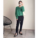 ゴールドボタンツイード風ニットカーディガン | Ada. | 詳細画像67