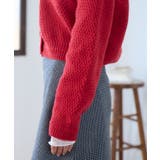 ゴールドボタンツイード風ニットカーディガン | Ada. | 詳細画像89