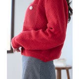 ゴールドボタンツイード風ニットカーディガン | Ada. | 詳細画像90