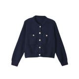 ゴールドボタンツイード風ニットカーディガン | Ada. | 詳細画像95