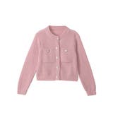 ゴールドボタンツイード風ニットカーディガン | Ada. | 詳細画像96