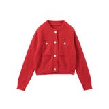 ゴールドボタンツイード風ニットカーディガン | Ada. | 詳細画像97