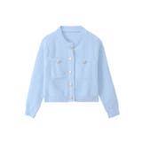 ゴールドボタンツイード風ニットカーディガン | Ada. | 詳細画像98