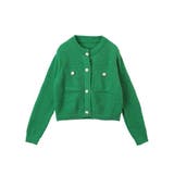 ゴールドボタンツイード風ニットカーディガン | Ada. | 詳細画像99