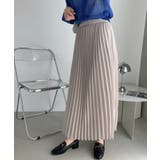 ウエストゴム シフォン プリーツスカート | Ada. | 詳細画像21