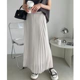 ウエストゴム シフォン プリーツスカート | Ada. | 詳細画像22