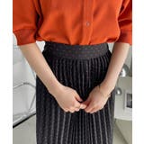ウエストゴム シフォン プリーツスカート | Ada. | 詳細画像32