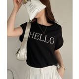 表面感素材 フレンチスリーブ ブラウス Tシャツ | Eclat one | 詳細画像11