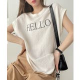 表面感素材 フレンチスリーブ ブラウス Tシャツ | Eclat one | 詳細画像4
