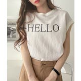 表面感素材 フレンチスリーブ ブラウス Tシャツ | Eclat one | 詳細画像8