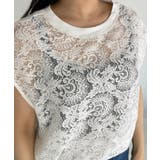 フレンチスリーブ レース トップス | Eclat one | 詳細画像13 