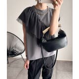 マルチウェイ チュールフリル付き フレンチスリーブカットソー | Eclat one | 詳細画像16