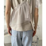 マルチウェイ チュールフリル付き フレンチスリーブカットソー | Eclat one | 詳細画像37