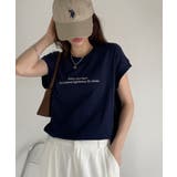 レタリングプリント フレンチスリーブ カットソー | Eclat one | 詳細画像18 