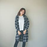 チェク柄ロングシャツ | Ada. | 詳細画像3