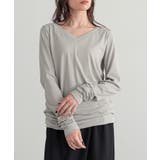 アイスグレージュ | n'OrLABELシンプルVネックゆるっとロンT | osharewalker