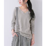 杢グレー | n'OrLABELシンプルVネックゆるっとロンT | osharewalker