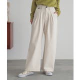 アイボリー | n'OrLABEL配色ステッチチノパンツ | osharewalker