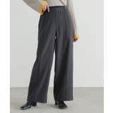 チャコール | n'OrLABELダブルウエストワイドパンツ | osharewalker