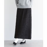 ブラック | somari imaginationウェーブチュールレーススカート  | osharewalker