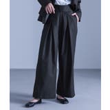 ブラック | kOhAKUハイウエストタックパンツ | osharewalker