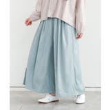 ライトブルー | n'OrLABELリネンライクタックガウチョパンツ  | osharewalker