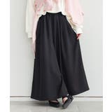 ブラック | n'OrLABELリネンライクタックガウチョパンツ  | osharewalker