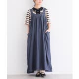 ネイビー | n'OrLABELたっぷりフレアデニムジャンスカ | osharewalker