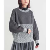 チャコール | n'OrLABELフェイクレイヤードニット | osharewalker