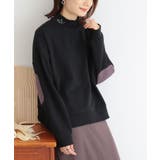 ブラック | n'OrLABELハイネックロゴ刺繍スウェット | osharewalker