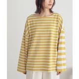 イエロー | n'OrLABELミックスボーダーカットソー | osharewalker