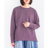 パープル | n'OrLABELバスクコットンロンT | osharewalker