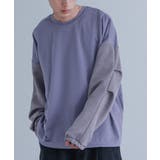 ブルー | MDRポンチ袖スエードプルオーバー | osharewalker【MEN】