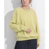 イエロー | n'OrLABEL綿ニットクルーネックプルオーバー  | osharewalker