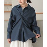 ネイビー | n'OrLABELカシュクールアレンジシャツ | osharewalker