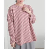 ピンク | n'OrLABELリップルボーダーロンT | osharewalker