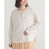 アイボリー | n'OrLABELVネックWポケットシャツ | osharewalker