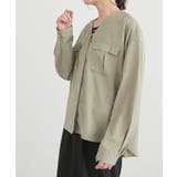 カーキ | n'OrLABELVネックWポケットシャツ | osharewalker