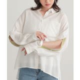 オフホワイト | n'OrLABEL配色オープンスリーブシャツ | osharewalker