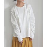 オフホワイト | n'OrLABEL袖ギャザーロンT | osharewalker