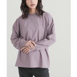 ラベンダー | n'OrLABEL汗染み防止長袖カットソー | osharewalker