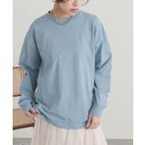 ブルー | n'OrLABEL汗染み防止長袖カットソー | osharewalker