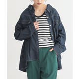 ネイビー | n'OrLABEL変形ヘムデニムシャツ | osharewalker