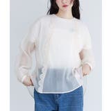 アイボリー | somari imaginationスカラップシアーブラウス | osharewalker