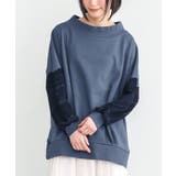 ブルー | n'OrLABEL裏毛袖レースプルオーバー | osharewalker