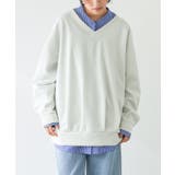 ライトグレー | n'OrLABEL前後Vネックダンボールスウェット  | osharewalker