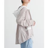 グレージュ | somari imaginationコットンレースフードパーカー  | osharewalker